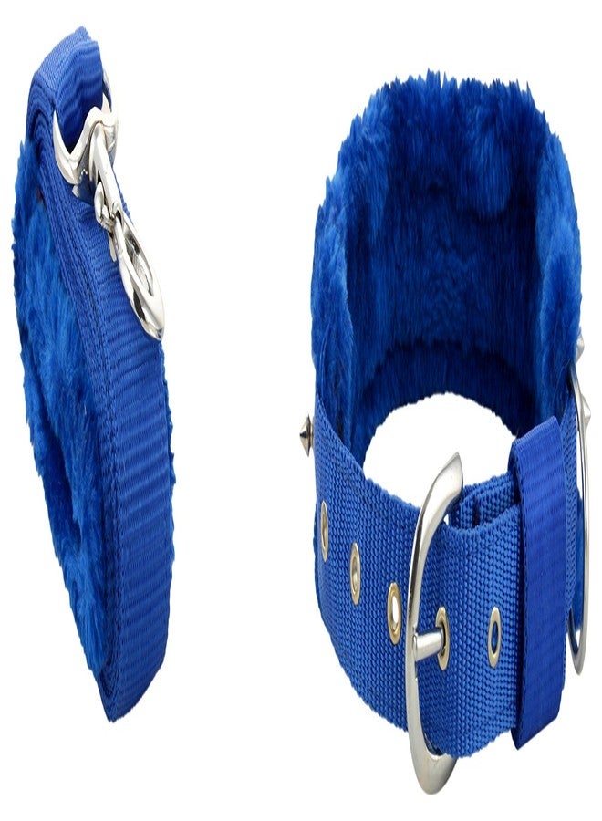 Skora Spike Dog Collar & Leash Blue - Large- 1.25 Inch - Image 2